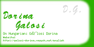 dorina galosi business card